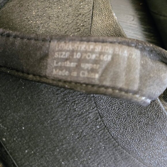 Abeo Loma‎ black suede leather slides sandals Size 10 - Picture 5 of 5